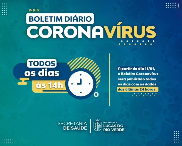 Boletim Coronavírus voltará a ser diário a partir desta semana
