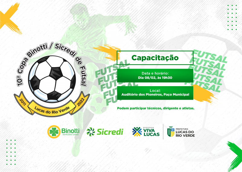 Secretaria de Esporte e Lazer de Lucas do Rio Verde capacita dirigentes para campeonato de futsal