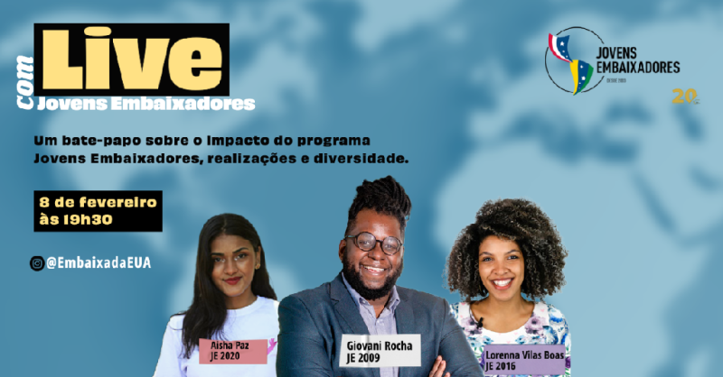 Programa Jovens Embaixadores tem inscrição prorrogada até 17 de fevereiro