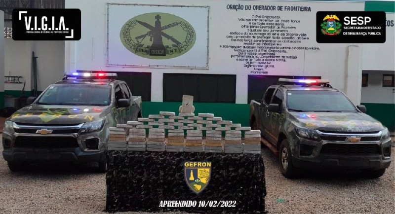 Gefron prende boliviano atravessando a fronteira com mais de 85 quilos de cocaína