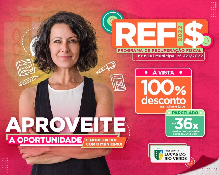 Munícipes já podem regularizar débitos com a Prefeitura por meio do Refis