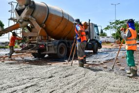 Obra da Orla do Porto II entra na fase final de execução com serviços de calçamento