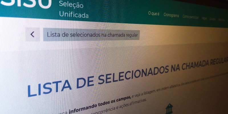 MEC divulgou hoje resultado da primeira chamada do Sisu