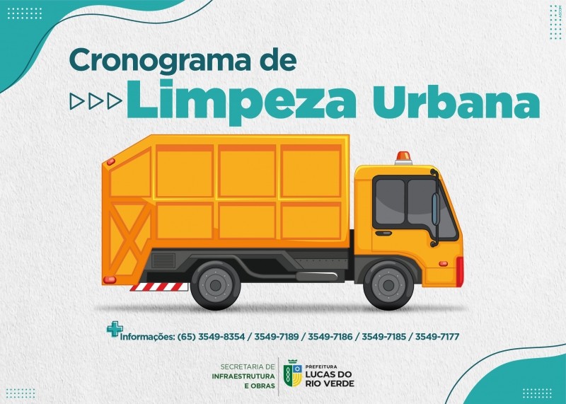 Cronograma de Limpeza Urbana: Descarte corretamente o lixo e ajude no combate à dengue