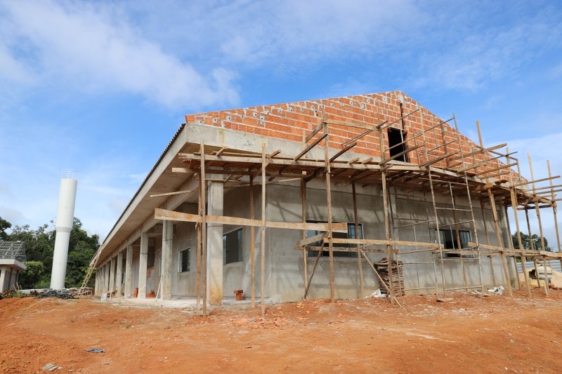 Obra do novo batalhão entra na fase de pintura