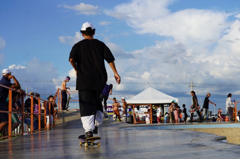 Música, skate e grafite animam luverdenses durante o Festival Rota Urbana