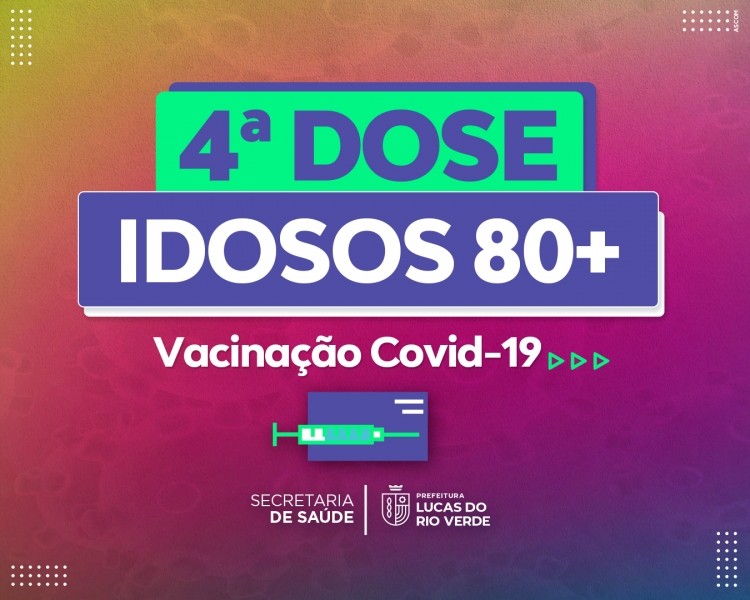Idosos acima de 80 anos já podem receber 4ª dose da vacina contra Covid