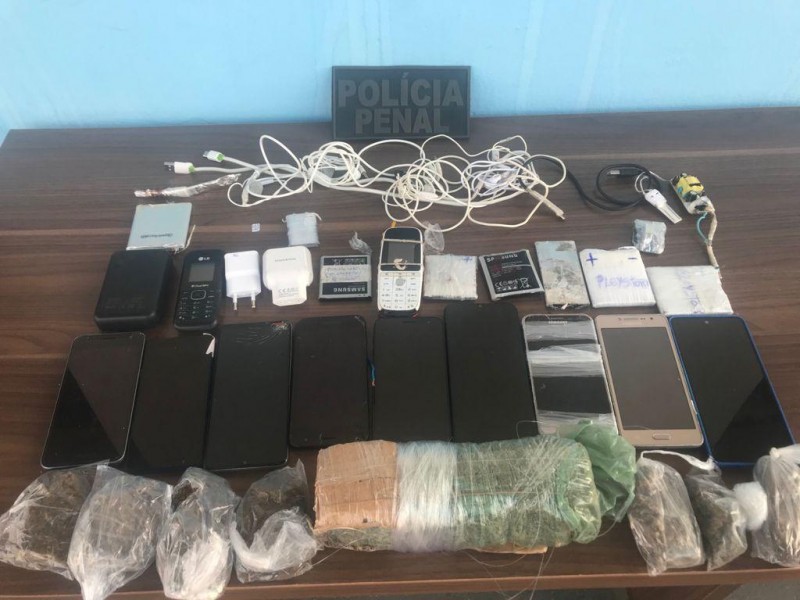 Policiais penais apreendem drogas e celulares com presos durante Operação Pátria Amada