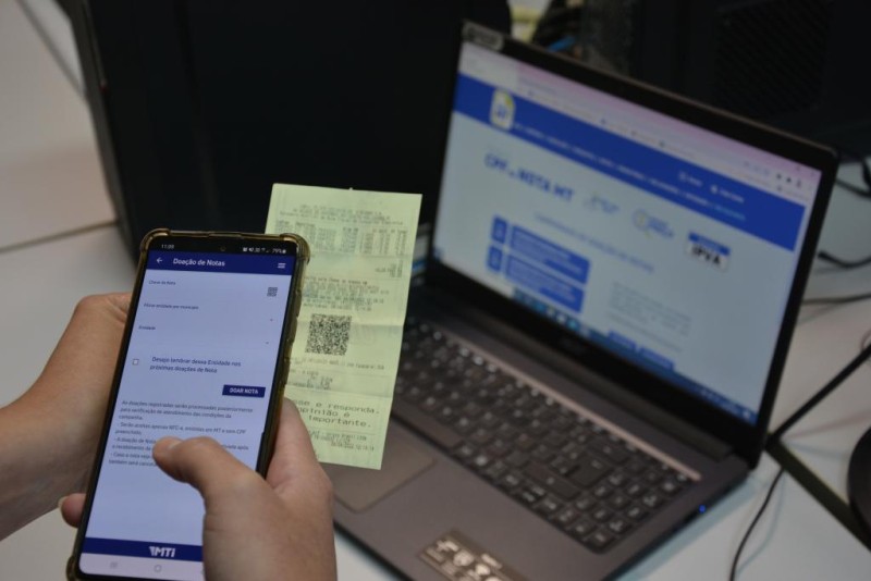 Consumidor pode ajudar entidades sociais por meio do Nota MT