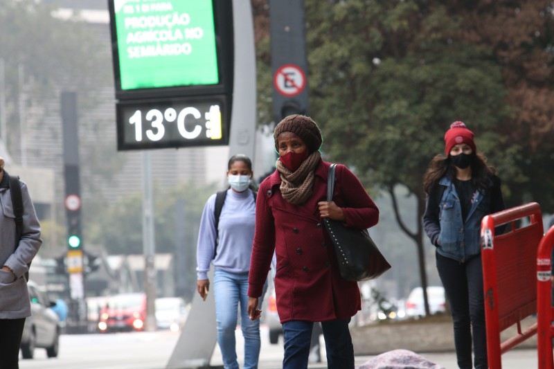 Inmet prevê frio em todo o país a partir de domingo