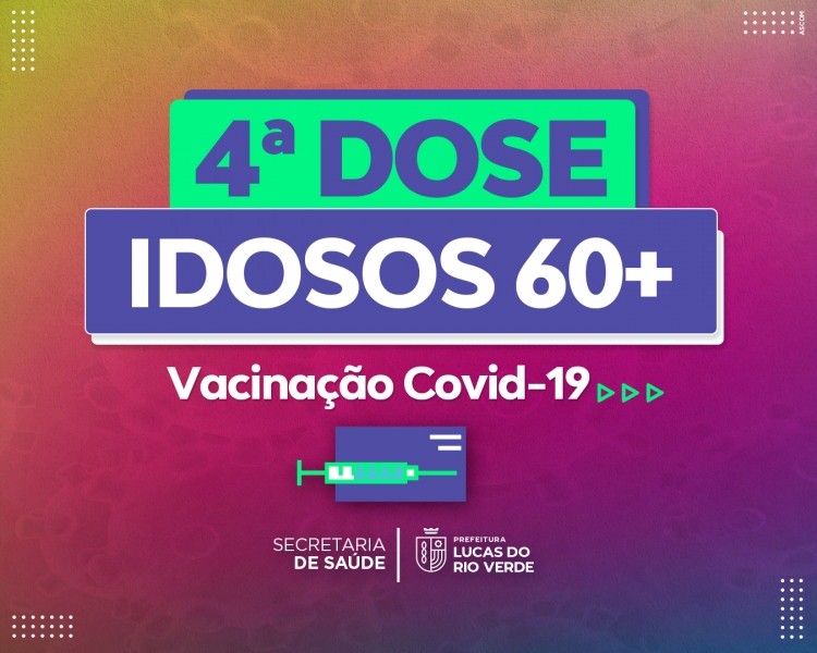 Idosos acima de 60 anos já podem tomar a 4ª dose contra Covid
