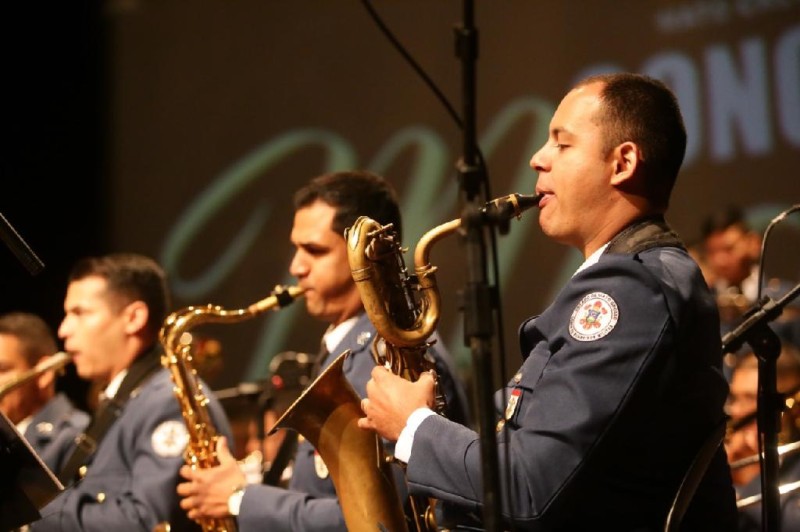 Ingressos para assistir o concerto da banda do Corpo de Bombeiros podem ser trocados por alimentos