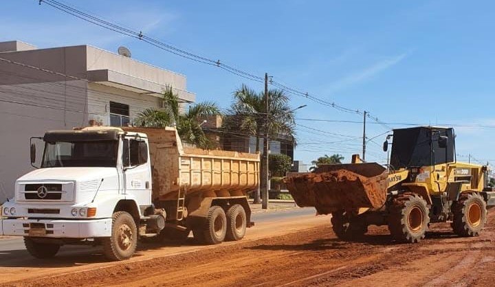 Avenida Universitária passa por revitalização pela Secretaria de Infraestrutura e Obras