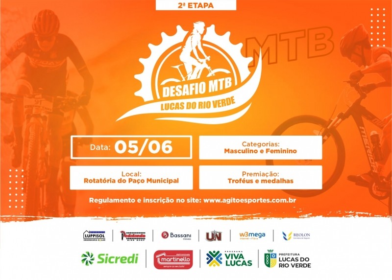 Inscrições para 2ª etapa do Desafio MTB terminam nesta quinta-feira (02)