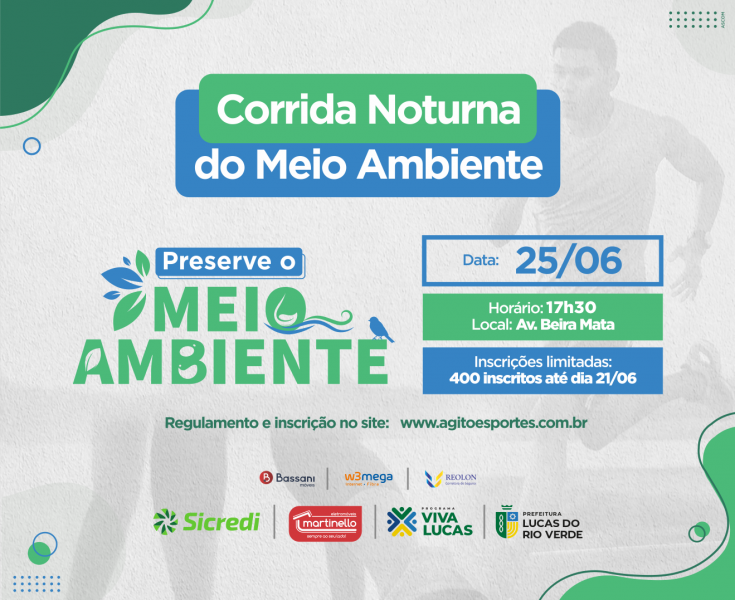 Abertas as inscrições para a Corrida Noturna do Meio Ambiente