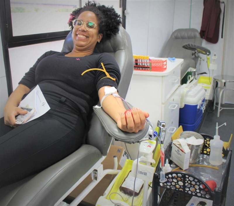 Campanha entre servidores arrecada mais de 50 bolsas de sangue para o Hemocentro