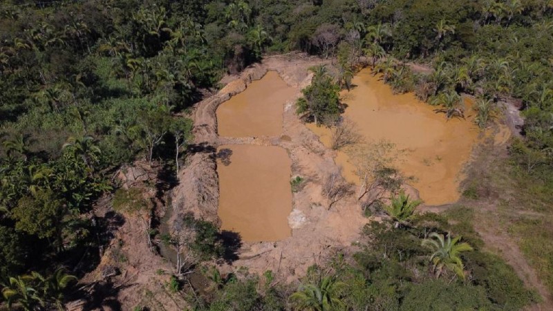 Batalhão Ambiental da PM fecha garimpo ilegal em Nossa Senhora do Livramento