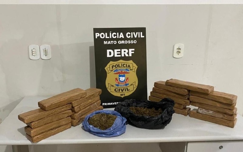 Jovem é presa transportando 20 tabletes de maconha em ônibus intermunicipal