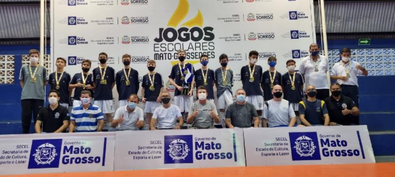 Equipes de Sorriso e Nobres são campeãs do futsal nos Jogos Escolares Mato-grossenses