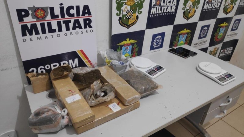 Três homens são presos por tráfico de drogas em Nova Mutum