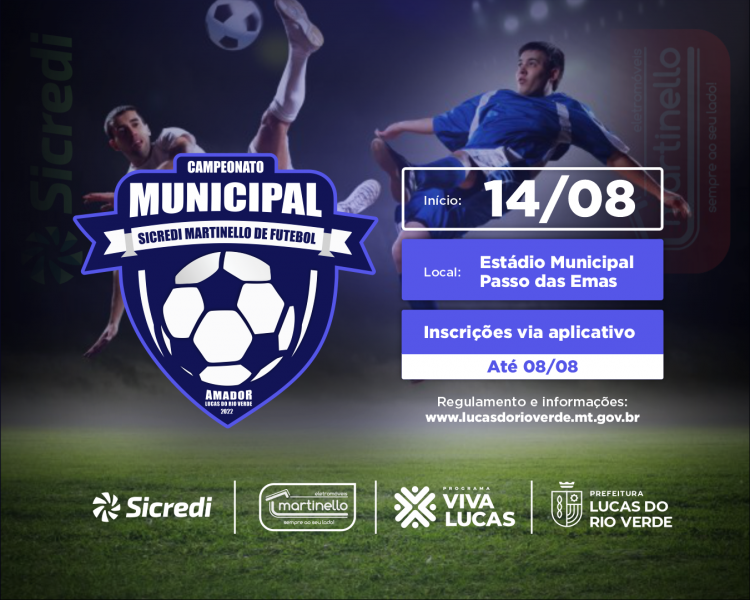 Esporte abre inscrições para Campeonato de Futebol Amador 2022