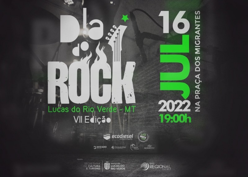 Dia do Rock Festival acontece neste sábado (16), em Lucas do Rio Verde