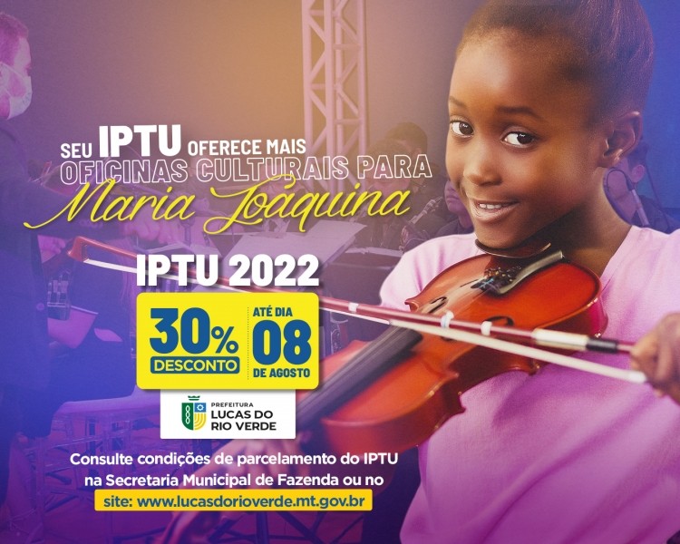 IPTU com desconto de 30% à vista segue até dia 08 de agosto