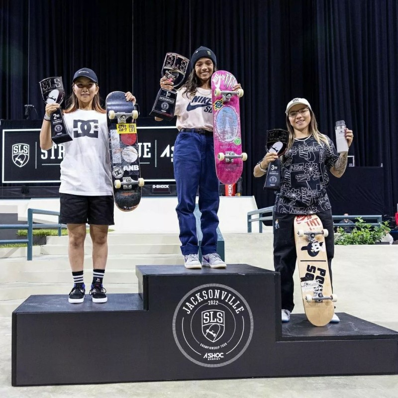 Rayssa vence e Pamela é 3ª em etapa da Liga Mundial de Skate Street