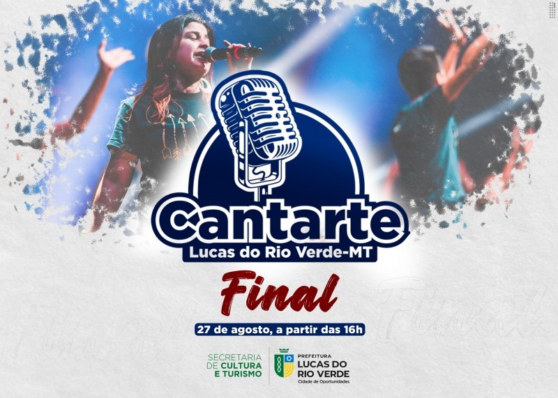Etapa final do Concurso Cultural “Cantarte” acontece no dia 27 de agosto