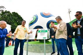 Réplica da Brazuca é entregue revitalizada e com acesso facilitado à população