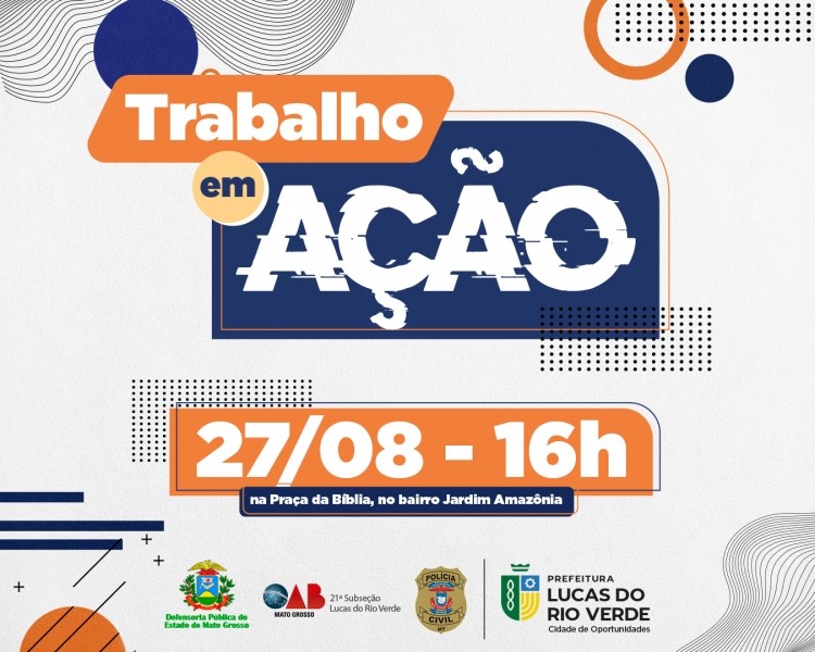 Trabalho em Ação promove tarde de serviços assistenciais com apoio da Prefeitura neste sábado (27)