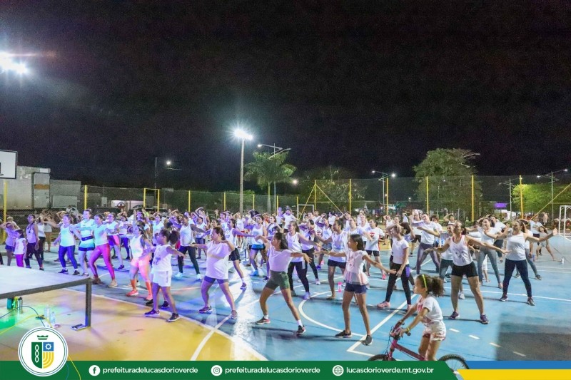 Festival das cores foi tema do Aulão de Dança do Viva Lucas