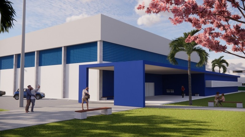 Gestão Miguel Vaz assina ordem de serviço para construção de ginásio no Fujii