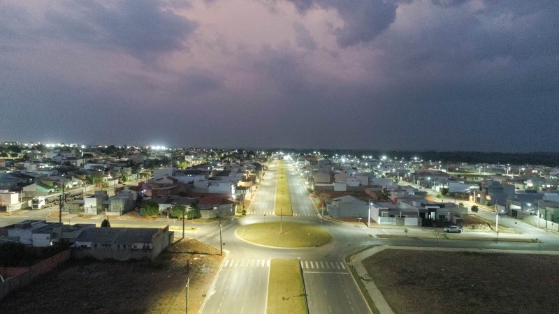 Parque das Araras é o primeiro bairro com 100% de iluminação pública de LED