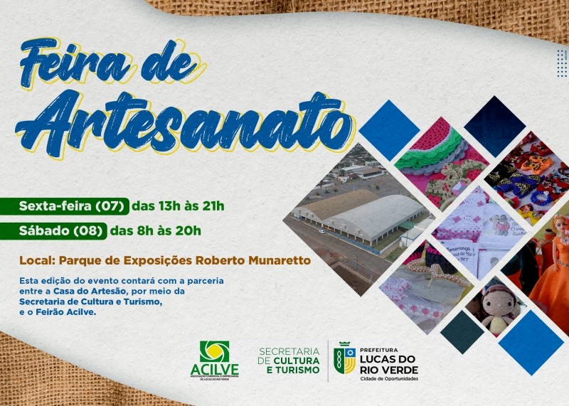 Casa do Artesão participará de mais uma edição do Feirão da Acilve