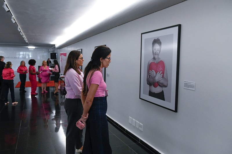 Exposição exalta importância de rede de apoio na luta contra câncer de mama