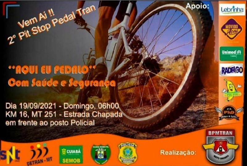 Batalhão de Trânsito da PM promove 2 º Pit Stop Pedal Tran neste domingo (19)