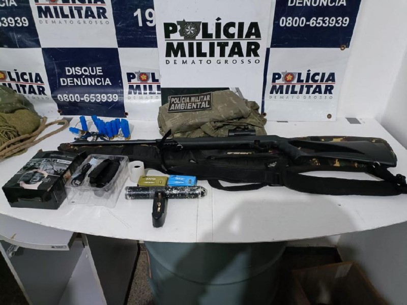 Batalhão Ambiental prende homem com arma de fogo e 35 munições em Cuiabá