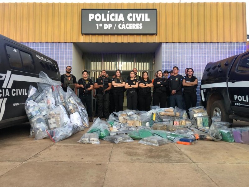 Polícia Civil incinera mais de meia tonelada de drogas apreendidas na Regional de Cáceres