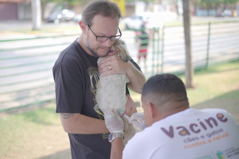 Vacinação antirrábica em Lucas do Rio Verde ultrapassa meta vacinal