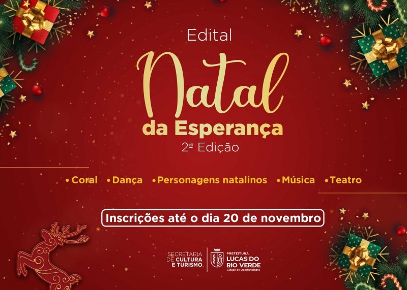 Natal da Esperança: Prefeitura lança edital para seleção de atrações artísticas