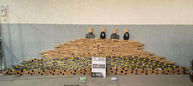 Polícia Militar prende homem com 323 tabletes de maconha em Cuiabá