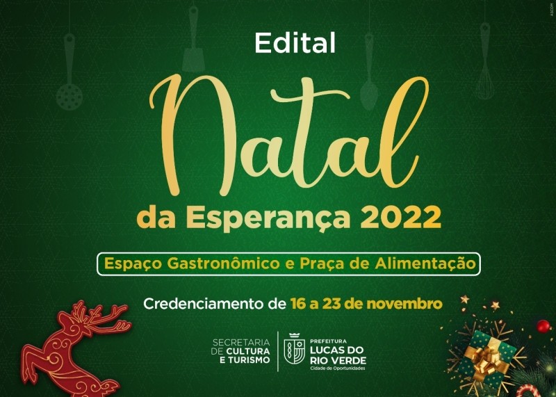 Natal da Esperança 2022: Credenciamento para a venda de alimentos e bebidas começa na próxima quarta-feira (16)