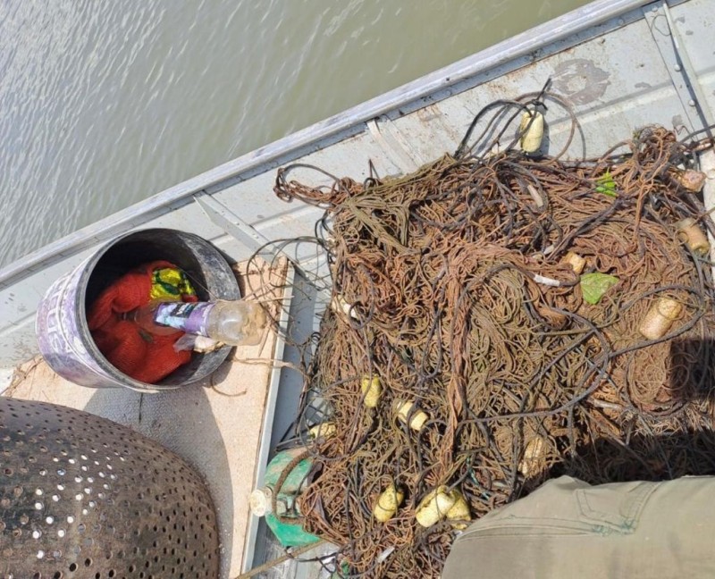 Sema e PM soltam 30 unidades de pescado durante operação no rio Manso