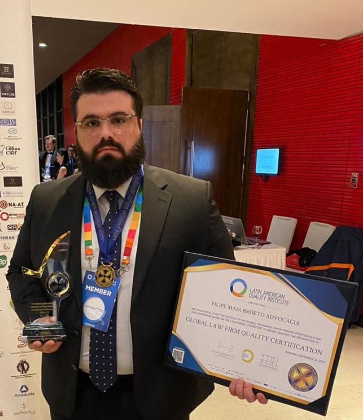 Pelo terceiro ano consecutivo, advogado de MT recebe prêmio internacional Latin American Quality Awards 2022