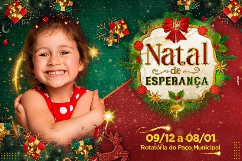 Abertura do Natal da Esperança será realizada nesta sexta-feira (09)