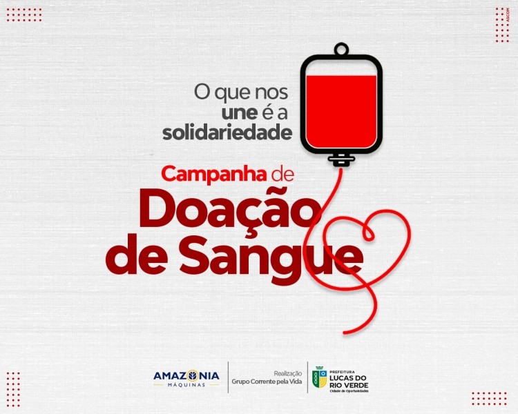 Última Campanha de doação de sangue do ano será realizada sábado e domingo