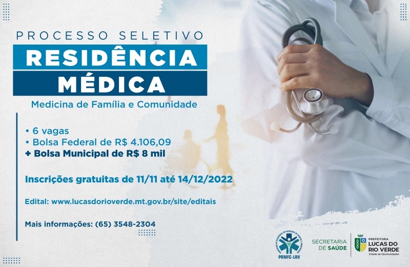 Prefeitura divulga lista preliminar de inscritos no Programa de Residência Médica
