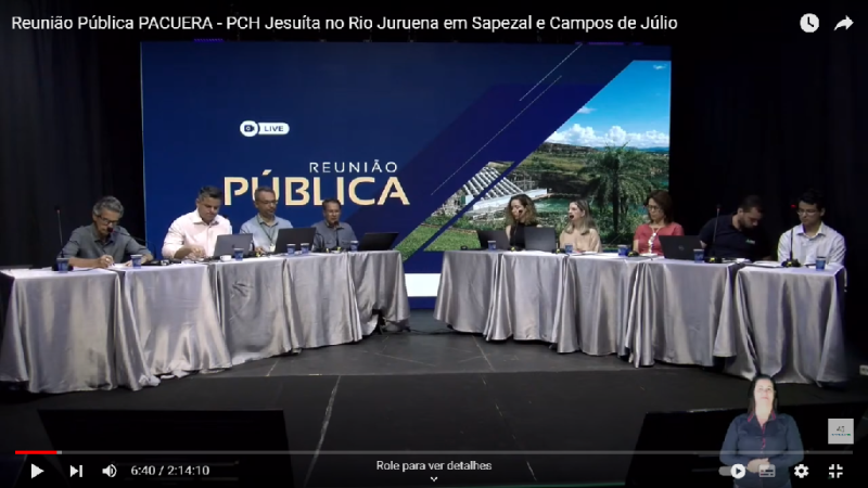 Sema apresenta plano ambiental do reservatório de PCH no rio Juruena