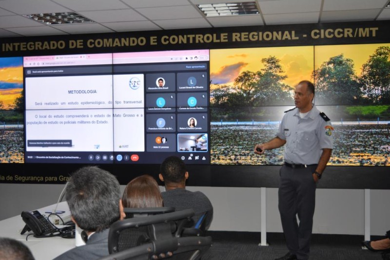 Centro de Pesquisa da PMMT apresenta trabalho científico em evento da Sesp